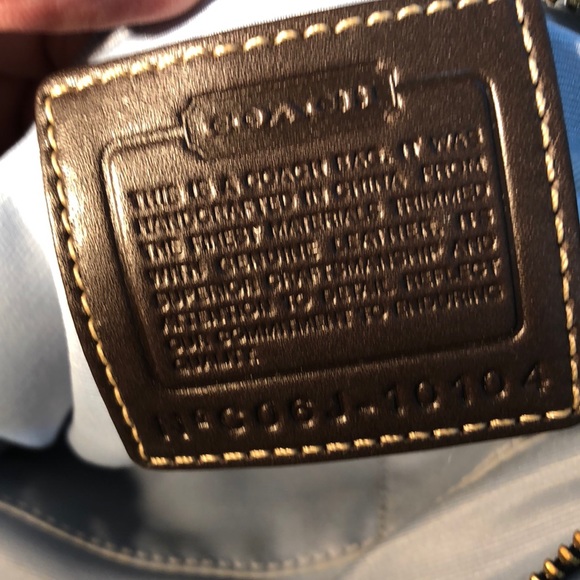 Satin coach bag - Picture 6 of 7